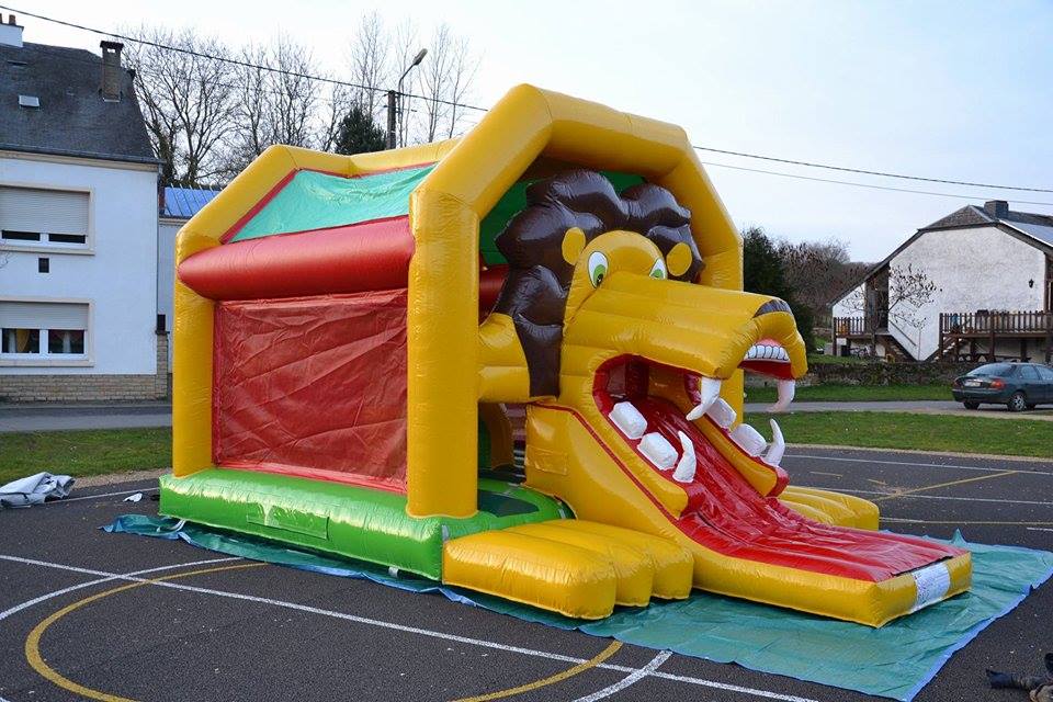 Location de château et structure gonflable Lion Virton Aubange gauche