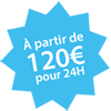 Location à partir de 120 euros pour 24H Châteaux Events