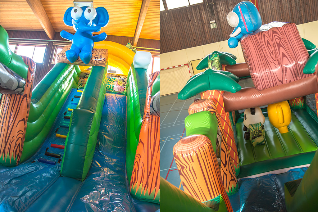 super chateau gonflable tobogan jungle xxl-pour enfant livraison virton, arlon et meix